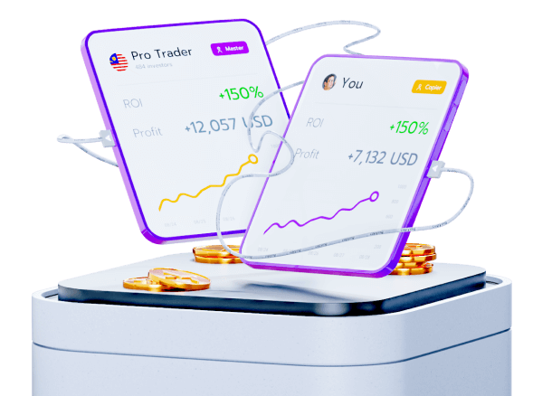 Ilustrasi copy trade dan profit